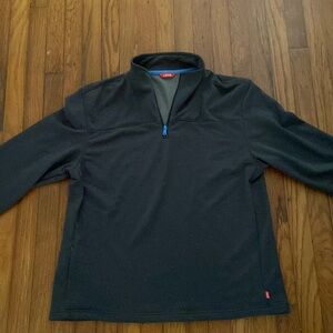 Large IZOD grey quarter zip